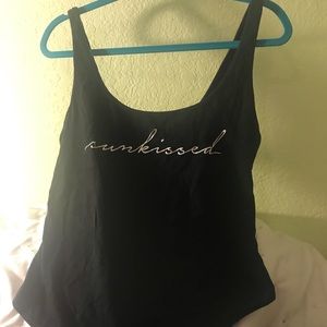 Black “sunkissed” bodysuit